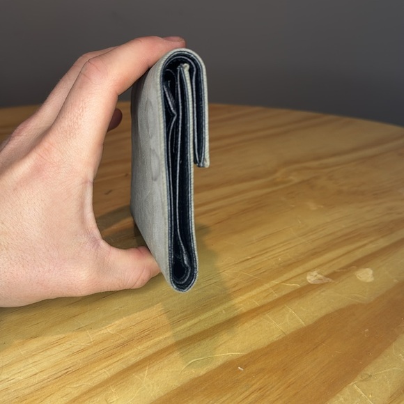 AUTHENTIC Prada Tessuto Gray Bi Fold Wallet - Picture 3 of 8